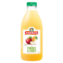 Andros Sok z jabłek i gruszek pasteryzowany 1L