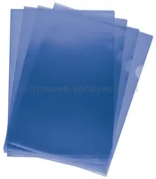 Q-Connect Obwoluta Typu L, Pp, A4, Groszkowa, 120Mikr., 100Szt., Niebieska  - 2