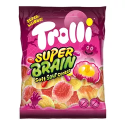 Trolli Super Brain - żelki nadziewane z kwaśnym żelem 100g