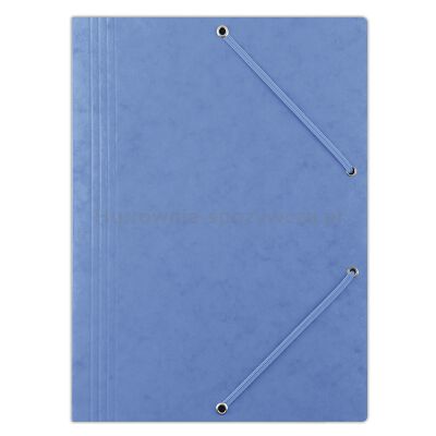 Donau Teczka z gumką preszpan, A4, 390gsm, 3-skrz., niebieska 