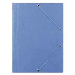 Donau Teczka z gumką preszpan, A4, 390gsm, 3-skrz., niebieska 