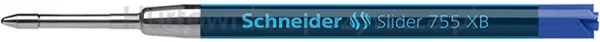 Schneider Wkład Slider 755 Do Długopisu Xb, Format G2, Niebieski 