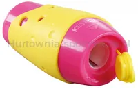 Temperówka KEYROAD Cheese, plastikowa, podwójna, z pojemnikiem, pakowane na displayu, mix kolorów - 3