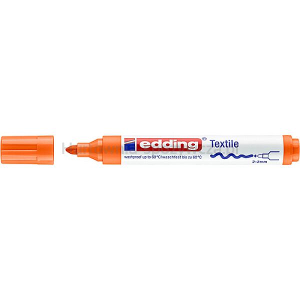 Marker tekstylny e-4500 EDDING, 2-3 mm, pomarańczowy - 2