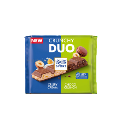 Ritter Sport Czekolada mleczna DUO Crunchy 218g