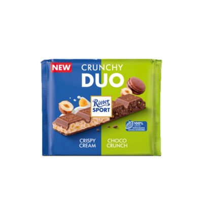 Ritter Sport Czekolada mleczna DUO Crunchy 218g