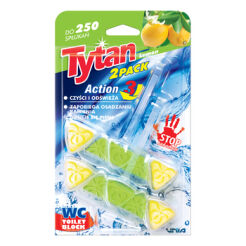 Kostka Toaletowa Wc Tytan Action 3 Lemon 2X40G