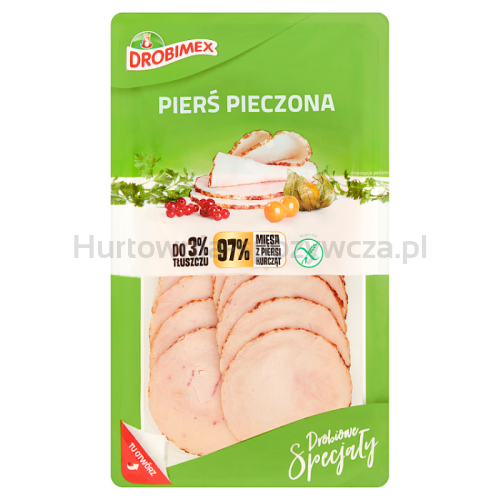 Drobimex Pierś Pieczona Plastry 100 G 