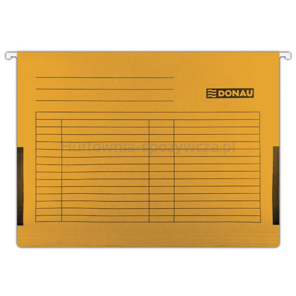 Donau Teczka zawieszkowa z boczkami, A4, 230gsm, pomarańczowa 