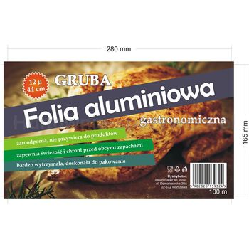 Horeca Folia Aluminiowa 1,5 Kg 44 Cm 80M