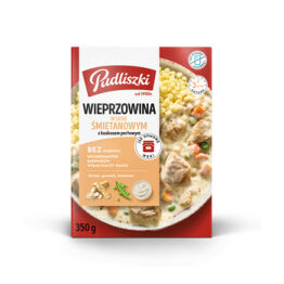 Pudliszki Wieprzowina w Sosie śmietanowo-chrzanowym 350g<br>(Data przydatności 15.07.2025)
