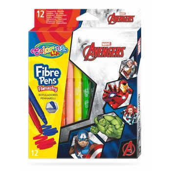 Flamastry ze stożkową końcówką Colorino Avengers 12 kolorów