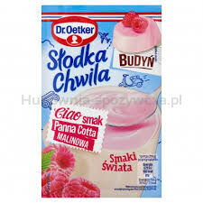 Dr.Oetker Słodka Chwila Budyń Panna cotta malinowa 43g