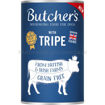 Butcher's Original Tripe Mix, Karma Dla Psa, Ze Żwaczem, Pasztet, 1200G