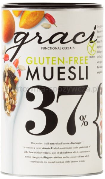 Musli 37% suszonych owoców i nasion BEZGL. 400 g