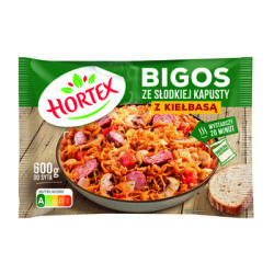 Hortex Bigos ze słodkiej kapusty z kiełbasą 600 g