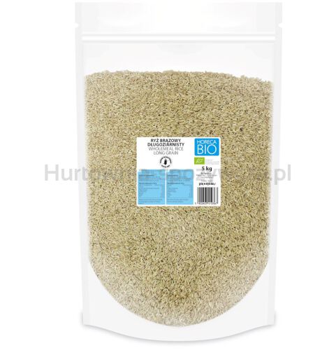 Ryż Brązowy Długoziarnisty Bezglutenowy Bio 5 Kg - Horeca (Bio Planet) [BIO]