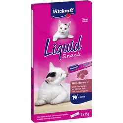 Vitakraft CAT LIQUID SNACK 6x15g wątróbka+biotyna