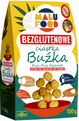 Malu Food Ciastka Buźka Bez Cukru Bezglutenowe 100 G [BIO]