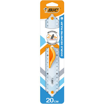 BIC linijka Double Ruler 20cm Blister 1sz