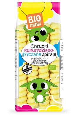 Chrupki Kukurydziano-Gryczane Spirale Bezglutenowe Bio 60 G - Biominki [BIO]