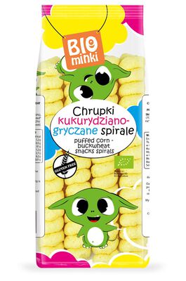 Chrupki Kukurydziano-Gryczane Spirale Bezglutenowe Bio 60 G - Biominki [BIO]