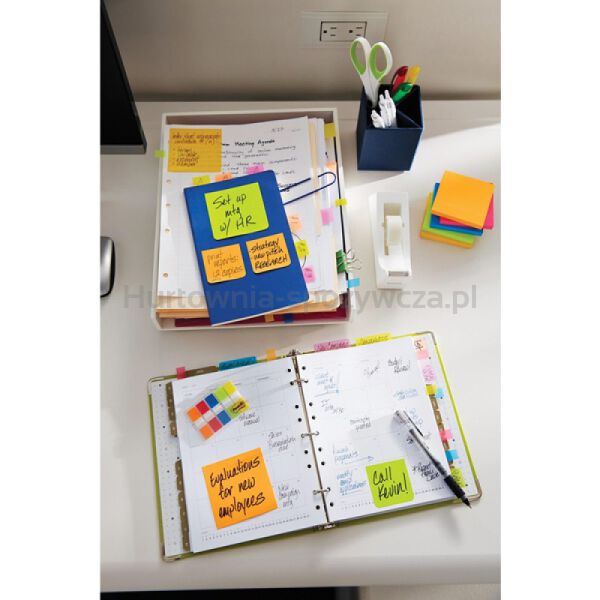 Post-It Karteczki samoprzylepne Super Sticky, CARNIVAL, 76x127mm, 6x90 kart.  - 3
