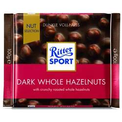 Ritter Sport Czekolada deserowa z całymi prażonymi orzechami laskowymi 100g
