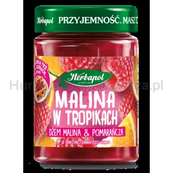 Herbapol dżem Malina w tropikach - malina & pomarańcza 280 g