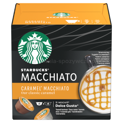 Starbucks Caramel Macchiato By Nescafe Dolce Gusto 127,8 G, 6+6 Sztuk