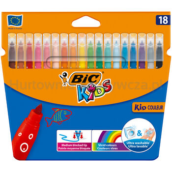 BIC Kids Kid Couleur Flamastry Pudełko 18szt