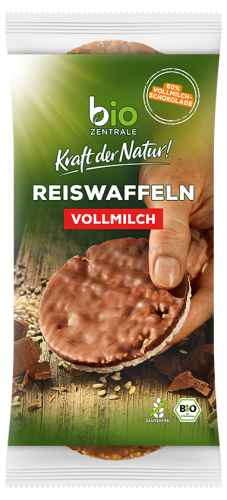 Wafle Ryżowe Z Mleczną Czekoladą Bezglutenowe Bio 100 G - Bio Zentrale [BIO]