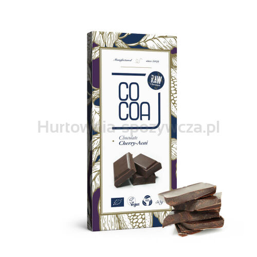 Czekolada Surowa Wiśnia - Acai Bio 50 G - Cocoa [BIO]