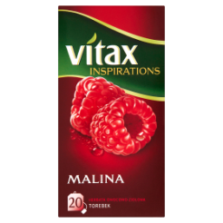 Vitax Herbata Inspiracje Malina Herbata Owocowo-Ziołowa 40 G (20 Torebek)