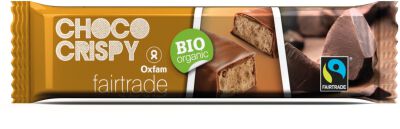 Baton Z Mlecznej Czekolady Z Orzechami Laskowymi I Chrupkami Zbożowymi Fair Trade Bio 33 G - Oxfam [BIO]