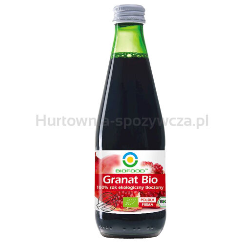 Sok Z Granatu Nfc Bezglutenowy Bio 300 Ml - Bio Food [BIO]