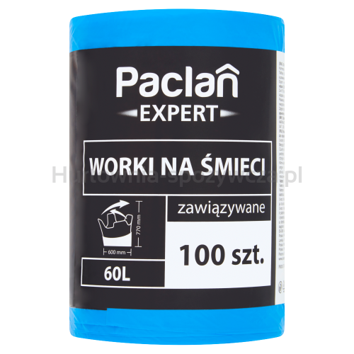 Paclan Expert Worki Na Śmieci Wiązane 60L 100 Szt.