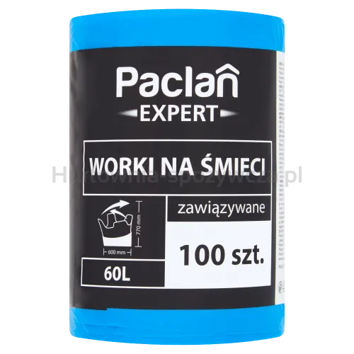 Paclan Expert Worki Na Śmieci Wiązane 60L 100 Szt.