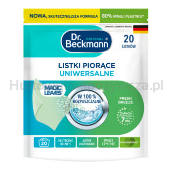 Dr.Beckmann Magic Leaves Listki Piorące Fresh Breeze - uniwersalne 20szt.