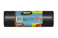 Worki na śmieci JAN NIEZBĘDNY, 240l, 8szt., czarne - 3