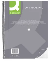 Q-Connect Kołonotatnik A4, W Kratkę, 80 Kart., 70Gsm, Perforacja 