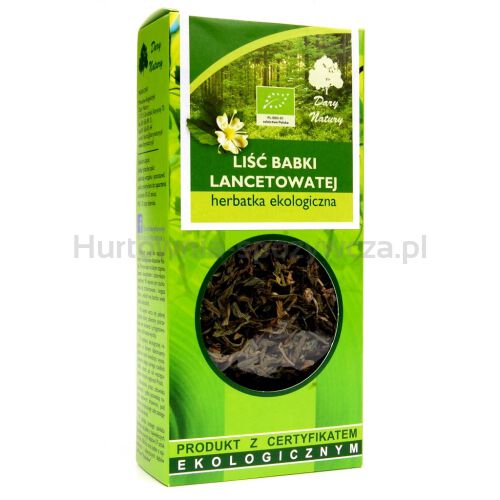 Herbatka Liść Babki Lancetowatej Bio 25 G - Dary Natury [BIO]