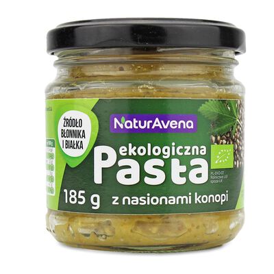 Naturavena Bio Pasta Z Ciecierzycy I Szpinaku Z Nasionami Konopi Bio 185 G [BIO]