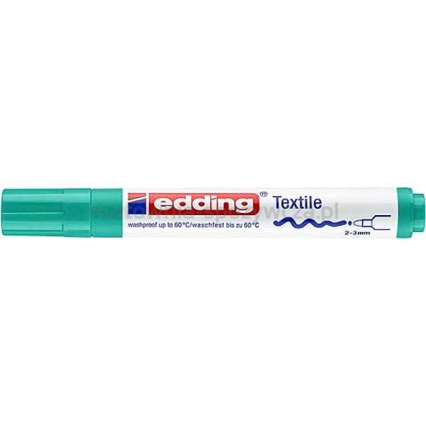 Marker tekstylny e-4500 EDDING, 2-3 mm, bladozielony - 3