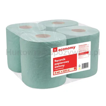Tge Ręcznik Papierowy Zielony 1-Warstwowy 4X125 Metrów