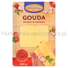 Włoszczowa Ser Gouda Plastry 500 G 