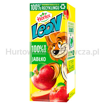 Hortex Leon I Przyjaciele Sok 100% Jabłko Karton 200 Ml