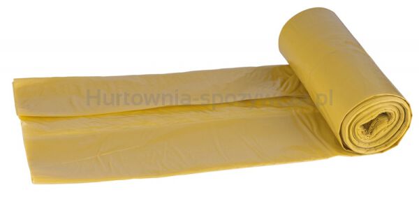 Worki na śmieci DONAU ECO, do segregacji plastiku, 60l, 10 szt., żółte - 3