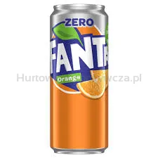 Fanta Zero 330 ml (w tym +0,50 zł/szt. zwrotnej kaucji)