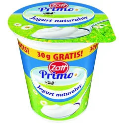 Zott Primo Jogurt Naturalny 400 G (370 G + 30 G Gratis)